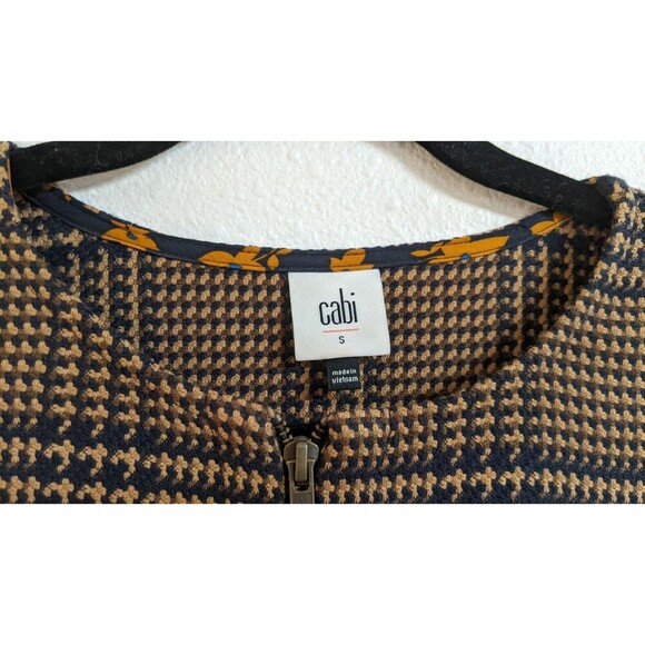 Cabi # 3902 Flounce Plaid Longline Full-Zip Jacket Fall 2020 Size Small - Picture 5 of 15